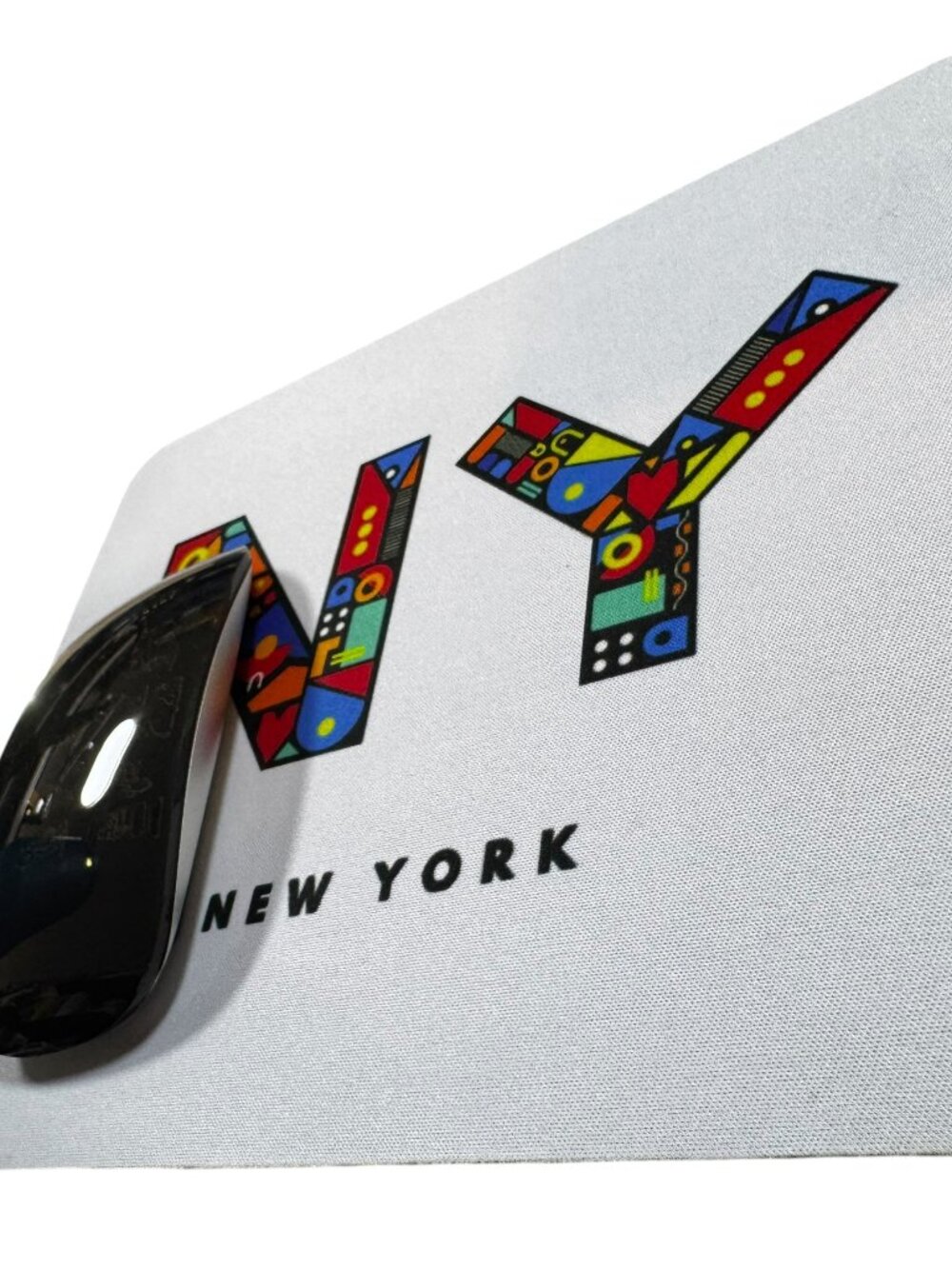 New York NY Mouse Pad, Colorful Geometric Art Design